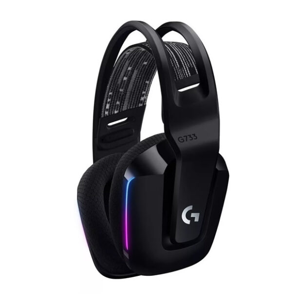 Audífonos gamer inalámbricos Logitech G Series G733 negro con luz rgb LED - Imagen 2