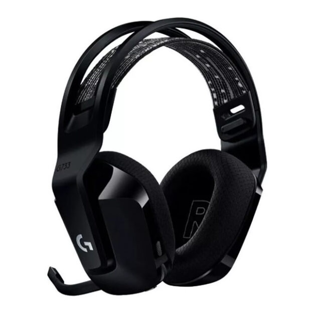 Audífonos gamer inalámbricos Logitech G Series G733 negro con luz rgb LED - Imagen 3
